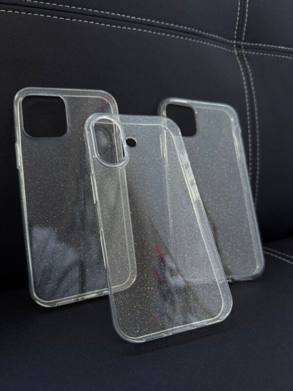 Fundas Transparentes con Glitter