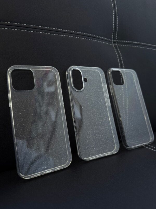 Fundas Transparentes con Glitter